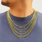 10K Yellow Gold 2mm 7 5mm Curb Cuban Chain Link Necklace or Bracelet 7" 30"
