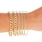 10K Yellow Gold 2mm 7 5mm Curb Cuban Chain Link Necklace or Bracelet 7" 30"