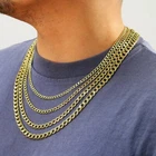 10K Yellow Gold 2mm 7 5mm Curb Cuban Chain Link Necklace or Bracelet 7" 30"