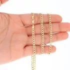 10K Yellow Gold 2mm 7 5mm Curb Cuban Chain Link Necklace or Bracelet 7" 30"