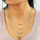 10K Yellow Gold 2mm 7 5mm Curb Cuban Chain Link Necklace or Bracelet 7" 30"