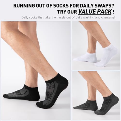 15 Pairs Lightweight Ankle Socks Men/Women   Breathable Bulk Thin Low Cut Socks Value Pack