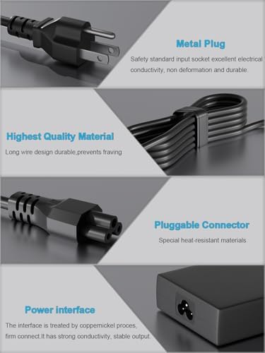 180W Laptop Charger Compatible with MSI GF63 GF65 GS65 GS66 GF62 GL62 GE62 GS70 GF72 GL72 GF75 GP60 WS65 GS40 GE70 GS63 GS43 GS60 GS73 GS75 Stealth Apache Phantom Adapter