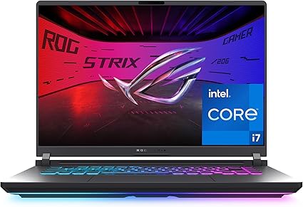 ASUS ROG Strix G16 (2025) portátil para juegos, pantalla FHD+ de 16” 16:10 165Hz/3ms, GeForce RTX 5060, Intel Core i7 14650HX, 16 GB DDR5, SSD Gen 4