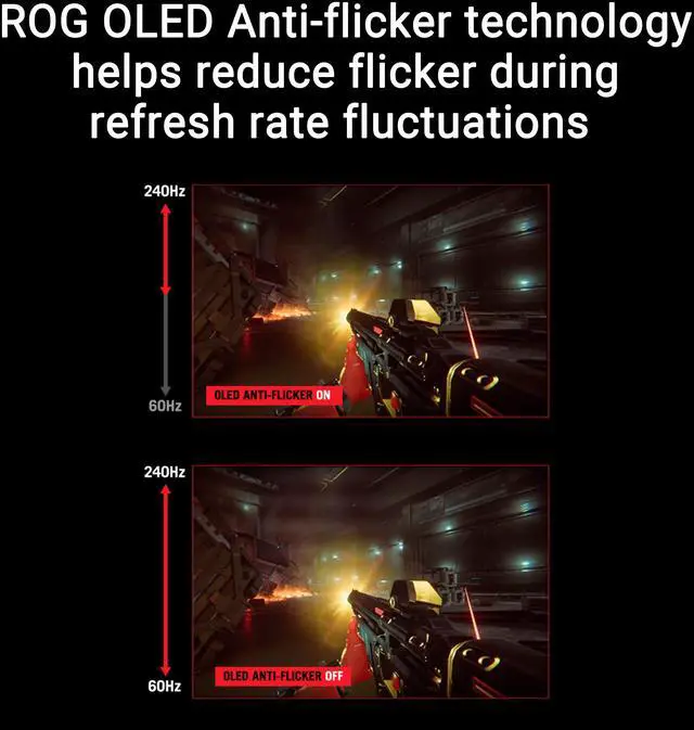 ASUS ROG Strix OLED XG27AQDMGZ gaming monitor 27" 1440p glossy WOLED panel  240 Hz  0 03 ms  custom heatsink  OLED Anti flicker  ASUS OLED Care 99  DCI P3  and DisplayWidget Center