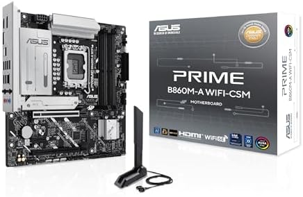 ASUS TUF Gaming B860M PLUS WiFi B860 LGA 1851 mATX Motherboard  Intel  Core  Ultra Series 2 Ready  AI PC  12 1 2 1 80A Stages  DDR5 PCIe 5 0  3X M 2  Wi Fi 7  2 5G LAN  HDMI   USB 20Gbps Type C 