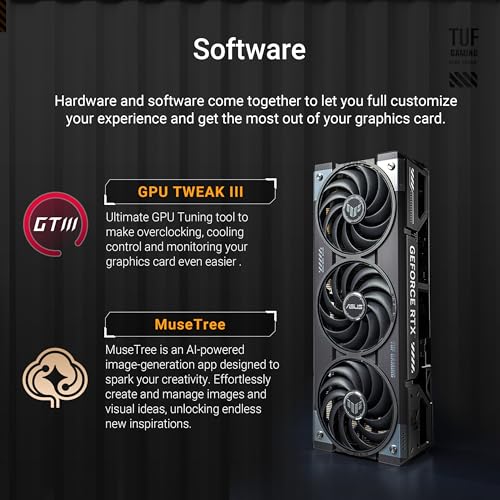 ASUS TUF Gaming GeForce RTX   5070 12GB GDDR7 OC Edition Gaming Graphics Card  PCIe  5 0  HDMI /DP 2 1  3 125 slot  Military Grade Components  Protective PCB Coating  axial tech Fans 