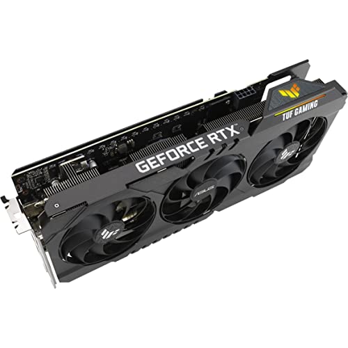 ASUS TUF Gaming NVIDIA GeForce RTX 3060 Ti V2 OC Edition Graphics Card  PCIe 4 0  8GB GDDR6  LHR  HDMI 2 1  DisplayPort 1 4a  Dual Ball Fan Bearings  Military Grade Certification  GPU Tweak II 