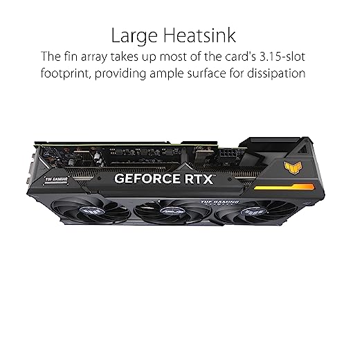 ASUS TUF Gaming NVIDIA GeForce RTX  4070 OC Edition Gaming Graphics Card  PCIe 4 0  12GB GDDR6X  HDMI 2 1  DisplayPort 1 4a 