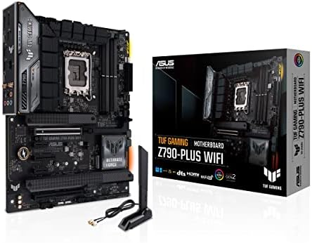 ASUS TUF Gaming Z790 Plus WiFi LGA 1700 Intel 14th 12th &13th Gen  ATX Gaming Motherboard PCIe 5 0 DDR5 4xM 2 Slots 16 1 DrMOS WiFi 6 2 5Gb LAN Front USB 3 2 Gen 2 Type C Thunderbolt 4 USB4  Aura RGB 