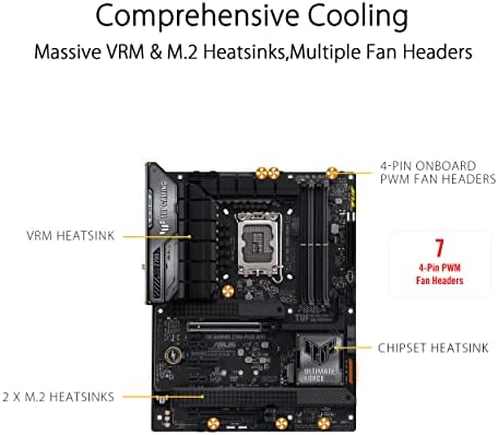 ASUS TUF Gaming Z790 Plus WiFi LGA 1700 Intel 14th 12th &13th Gen  ATX Gaming Motherboard PCIe 5 0 DDR5 4xM 2 Slots 16 1 DrMOS WiFi 6 2 5Gb LAN Front USB 3 2 Gen 2 Type C Thunderbolt 4 USB4  Aura RGB 