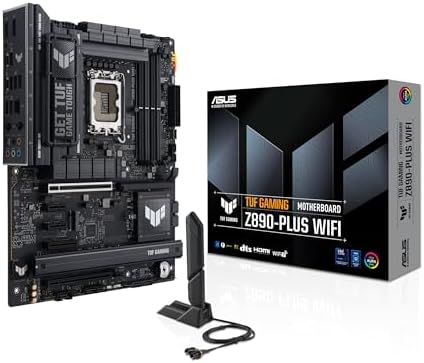 ASUS TUF Gaming Z790 Plus WiFi LGA 1700 Intel 14th 12th &13th Gen  ATX Gaming Motherboard PCIe 5 0 DDR5 4xM 2 Slots 16 1 DrMOS WiFi 6 2 5Gb LAN Front USB 3 2 Gen 2 Type C Thunderbolt 4 USB4  Aura RGB 