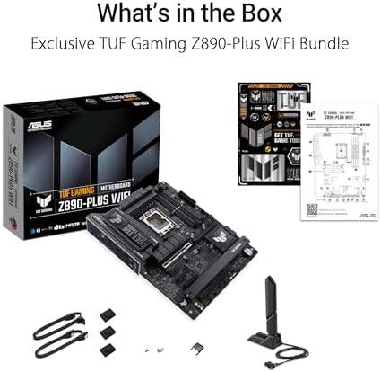 ASUS TUF Gaming Z790 Plus WiFi LGA 1700 Intel 14th 12th &13th Gen  ATX Gaming Motherboard PCIe 5 0 DDR5 4xM 2 Slots 16 1 DrMOS WiFi 6 2 5Gb LAN Front USB 3 2 Gen 2 Type C Thunderbolt 4 USB4  Aura RGB 