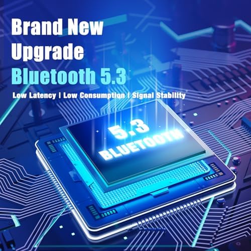 BERIBES Bluetooth Headphones Over Ear  65H Playtime and 6 EQ Music Modes Wireless Headphones with Microphone  HiFi Stereo Foldable Lightweight Headsets  Deep Bass for Home Office Cellphone PC Ect