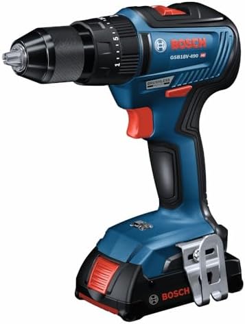Bosch GXL18V 240B22 18V 2 Tool Combo Kit with 1/2 In  Hammer Drill/Driver  Two In One 1/4 In  and 1/2 In  Bit/Socket Impact Driver/Wrench and  2  2 Ah Standard Power Batteries