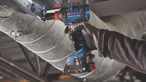Bosch GXL18V 240B22 18V 2 Tool Combo Kit with 1/2 In  Hammer Drill/Driver  Two In One 1/4 In  and 1/2 In  Bit/Socket Impact Driver/Wrench and  2  2 Ah Standard Power Batteries