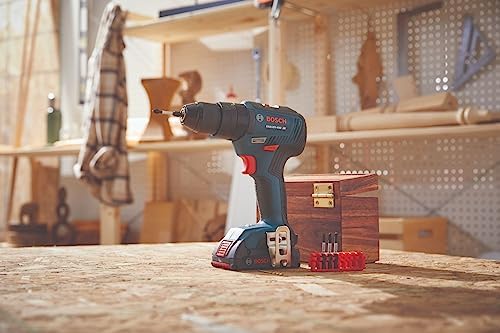 Bosch GXL18V 240B22 18V 2 Tool Combo Kit with 1/2 In  Hammer Drill/Driver  Two In One 1/4 In  and 1/2 In  Bit/Socket Impact Driver/Wrench and  2  2 Ah Standard Power Batteries