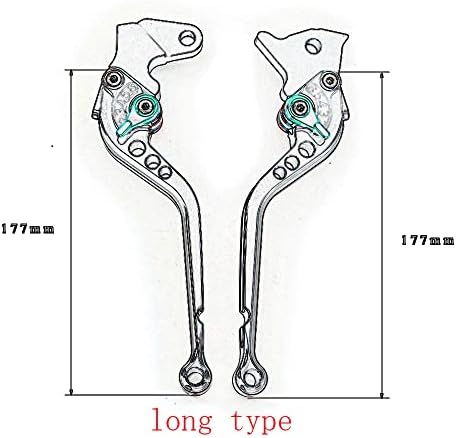 CNC Clutch Brake Levers Compatible with RE Himalayan 450 2023 2024 2025  Guerrilla 450 2024 2025 Motorcycle Long Black