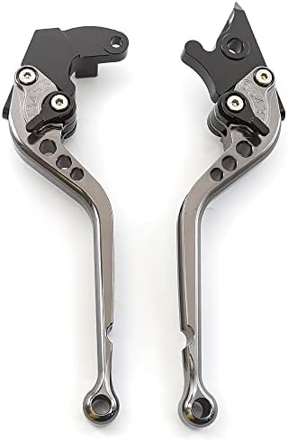 CNC Clutch Brake Levers Compatible with RE Himalayan 450 2023 2024 2025  Guerrilla 450 2024 2025 Motorcycle Long Black