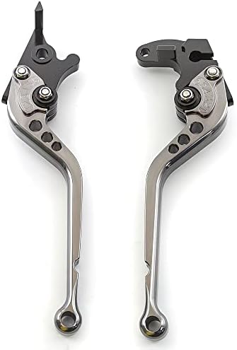 CNC Clutch Brake Levers Compatible with RE Himalayan 450 2023 2024 2025  Guerrilla 450 2024 2025 Motorcycle Long Black