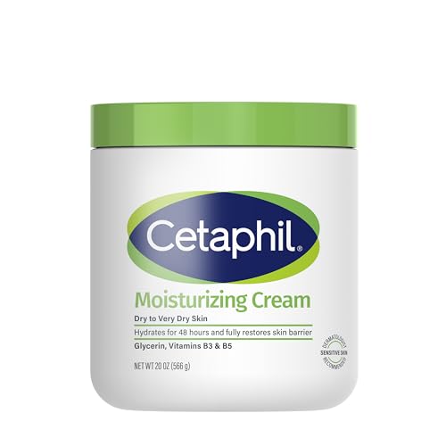 Cetaphil Face & Body Moisturizer  Hydrating Moisturizing Cream for Dry to Very Dry  Sensitive Skin  NEW 20 oz  Fragrance Free  Non Comedogenic  Non Greasy  Packaging May Vary 