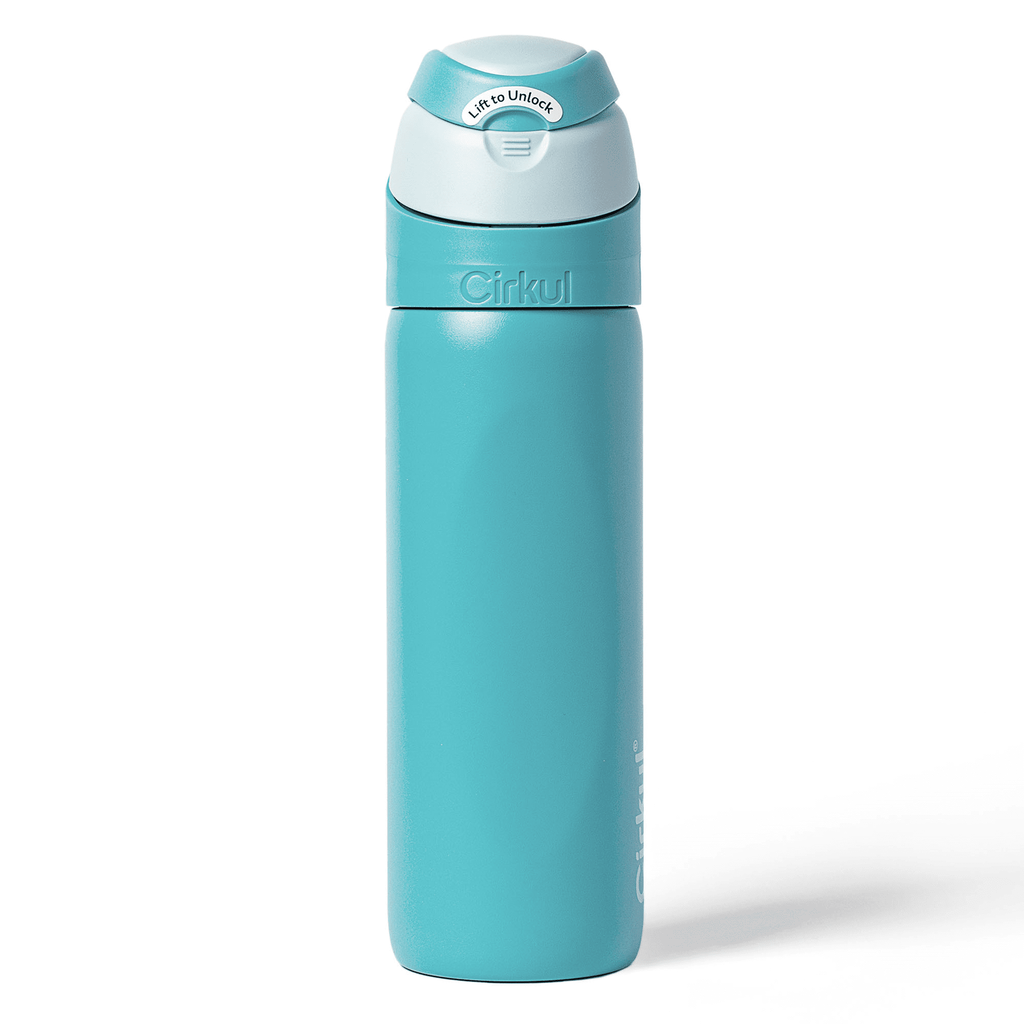 Cirkul 26oz StrawSip Flip Water Bottle  Stainless Steel  Double Wall Insulated  Pacific  Blue 