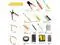 Computer Tool Kits   Professional 17 in 1 Network Cable Maintenance Tools   RJ45/RJ11/8P8C Connectors  LAN/Cat5e/Cat6 Cable Tester  Soldering Iron  Ethernet Stripping/Crimp Pliers Tool kit