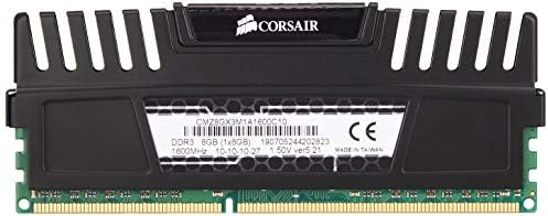 Corsair Vengeance 8GB  1x8GB  DDR3 1600 MHz  PC3 12800  Desktop Memory 1 5V