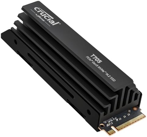 Crucial T710 PCIe Gen5 NVMe 1TB SSD  Up to 14 900 MB/s  Laptop & Desktop Compatible  PC   for Creatives and Hardcore Gamers  Solid State Drive  Includes 1Mo Adobe CC   CT1000T710SSD8 01