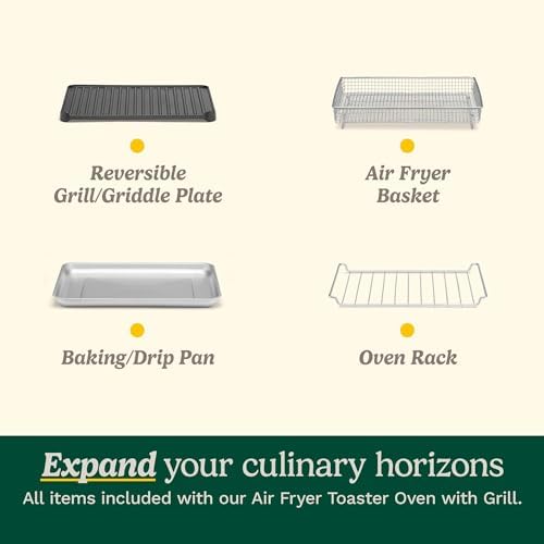 Cuisinart Air Fryer Toaster Oven with Grill  1800W 8 1 Air Fryer Oven with Bake  Convection Bake  Grill  Broil and Warm Options  Large Capacity  60 Minute Timer  TOA 70NAS  Stainless Steel