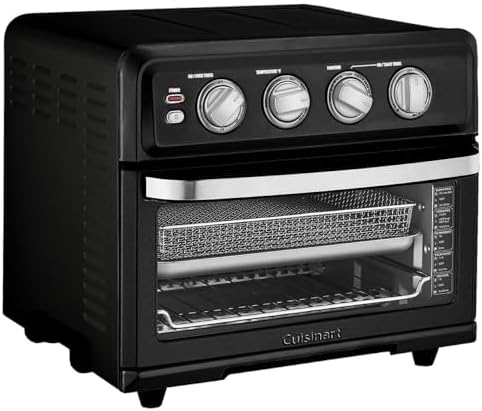 Cuisinart Air Fryer Toaster Oven with Grill  1800W 8 1 Air Fryer Oven with Bake  Convection Bake  Grill  Broil and Warm Options  Large Capacity  60 Minute Timer  TOA 70NAS  Stainless Steel