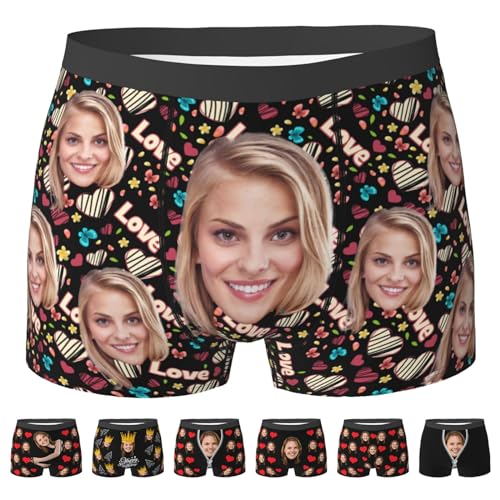 Custom Underwear for Men  Custom Mens Underwear Briefs Shorts with Face  Customized Gifts for Husband