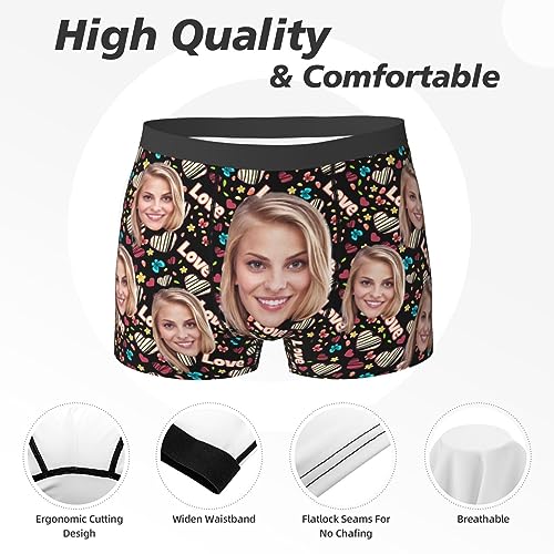 Custom Underwear for Men  Custom Mens Underwear Briefs Shorts with Face  Customized Gifts for Husband