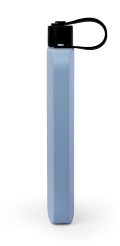 DRNK Steel   Flat Water Bottle as Seen on Shark Tank   Workplace Hydration  Travel  Hiking  and Gym   Leak Proof   Non Toxic   BPA Free   17oz  500ml   Azure