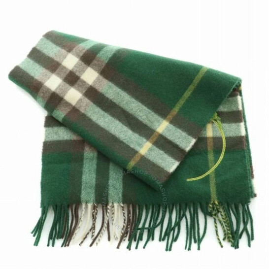 Dandelion Embroidered Check Cashmere Scarf