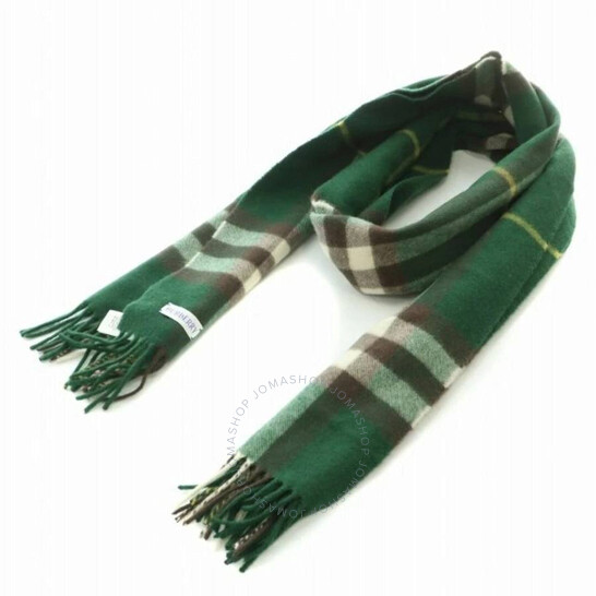 Dandelion Embroidered Check Cashmere Scarf