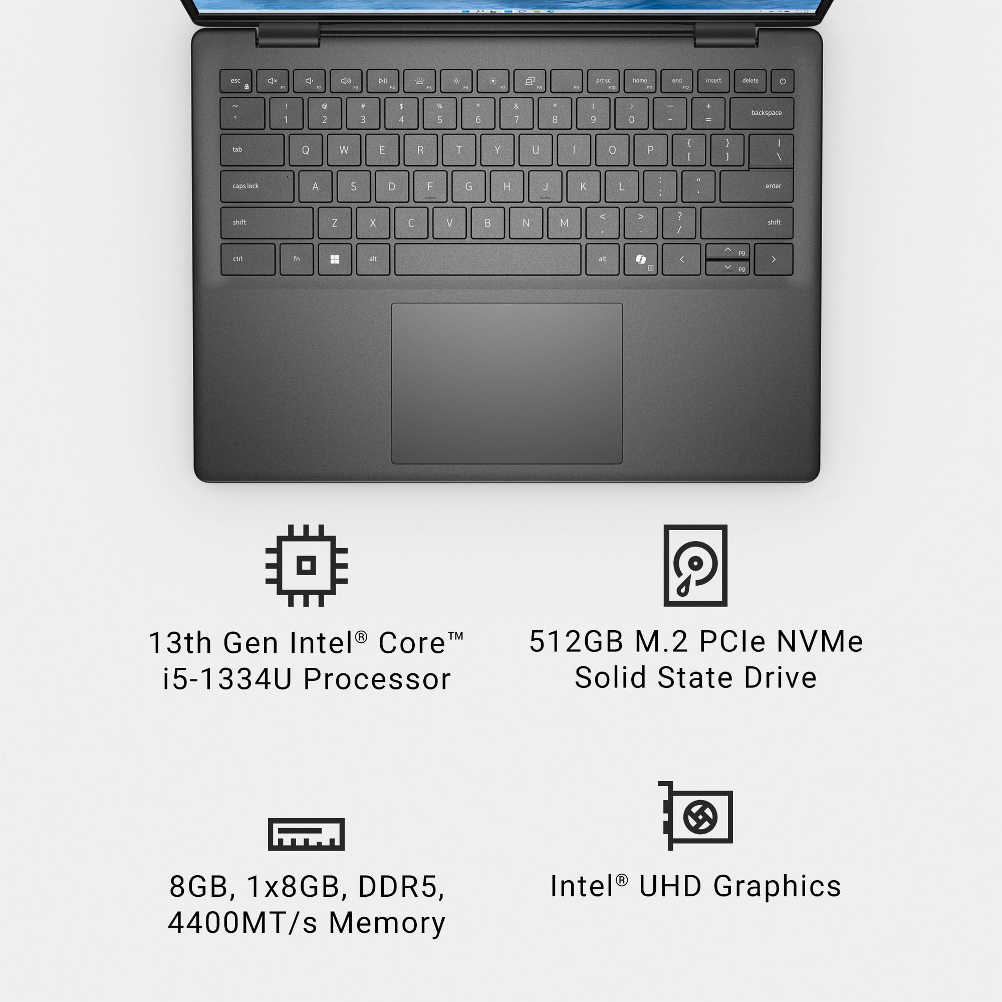 Dell Inspiron 14 Laptop 5440 14 inch FHD  Intel Core i5 1334U 8GB RAM 512GB NVMe SSD Carbon Black