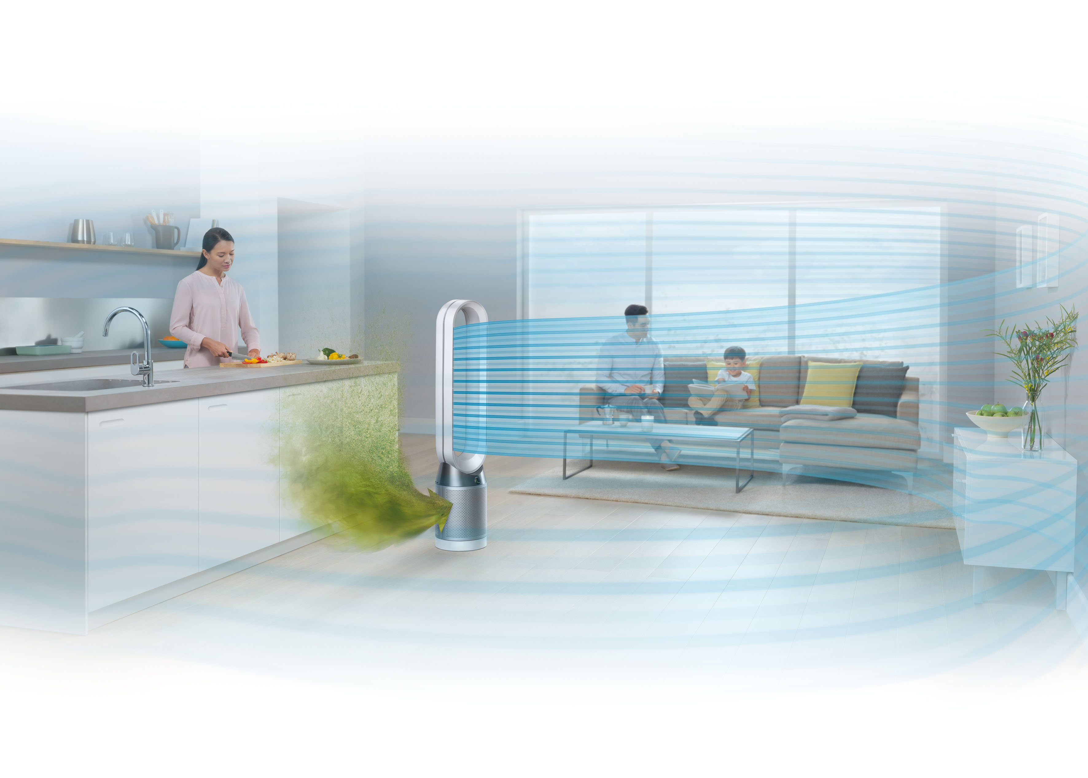 Dyson TP04 Pure Cool Purifying Connected Tower Fan   Certified Refurbished