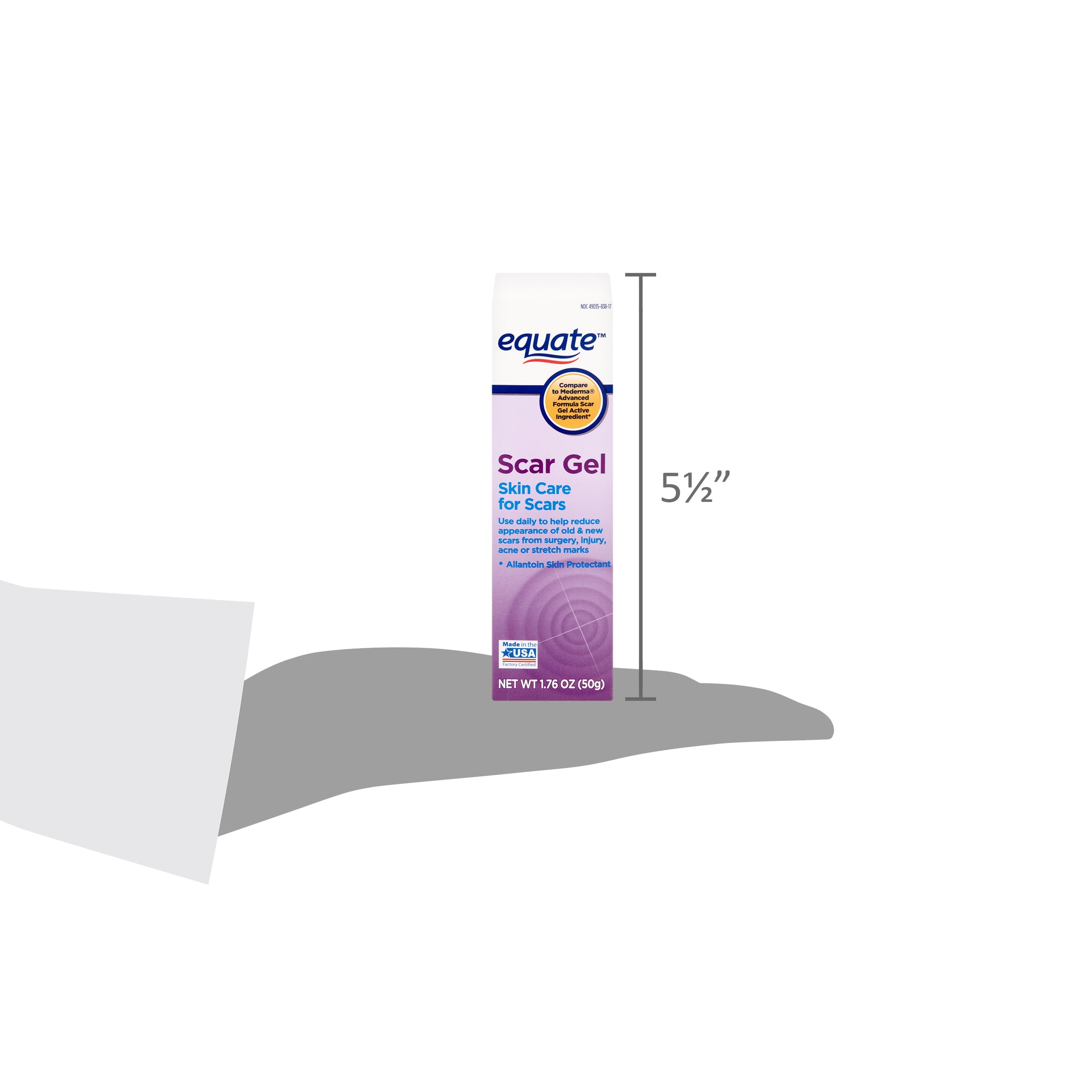 Equate Scar Gel  Skin Care for Scars  1 76 oz