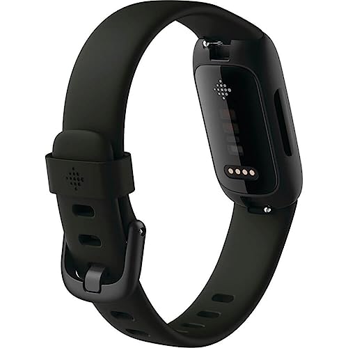 Fitbit Inspire 3 Health & Fitness Tracker with Stress Management  Workout Intensity  Sleep Tracking  24/7 Heart Rate and more  Midnight Zen/Black One Size  S & L Bands Included 