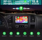 For 2007 2013 Chevrolet Silverado Apple CarPlay  Android Radio Stereo DSP AHD