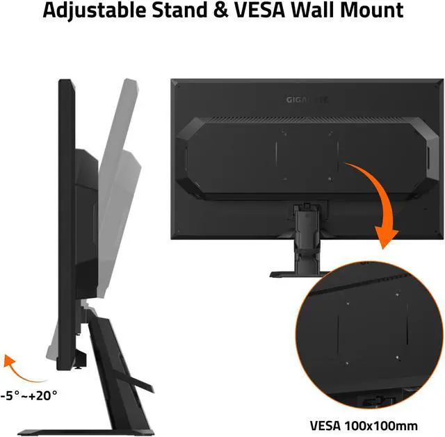 GIGABYTE   GS27QA SA   27" IPS Gaming Monitor   QHD 2560x1440   180Hz   1ms MPRT   AMD FreeSync   HDMI  DP   Black