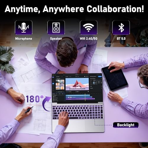 Gaming Laptop Computer Windows 11 Pro Lap Top PC for Gaming 2026 32GB RAM 1TB SSD Intel Core i7 Processor Up to 3 9GHz  15 6 IPS FHD Backlit Keyboard 6000mAh Webcam Office 365 2 Years Warranty