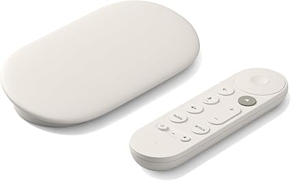Google TV Streamer 4K - Entretenimiento de transmisión rápida en tu televisor con control remoto de búsqueda por voz - Mira películas, programas, TV en vivo y Netflix en 4K HDR, control inteligente para el hogar, 32 GB de almacenamiento, porcelana