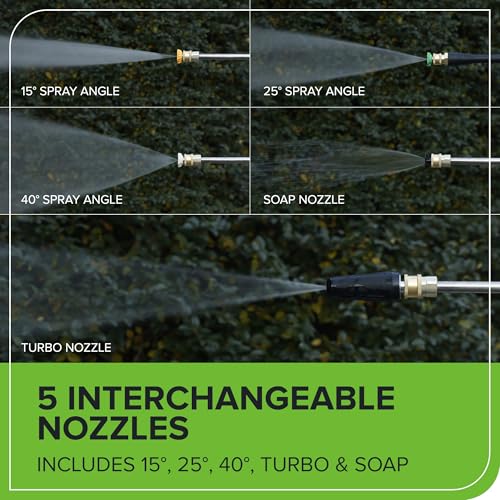 Greenworks Pro Brushless 3000 PSI  CSA Certified  2 0 GPM Max / 1 1 GPM Electric Pressure Washer  Foldable Handles  Rugged Steel Frame  25 FT Hose  35 FT GFCI Power Cord 