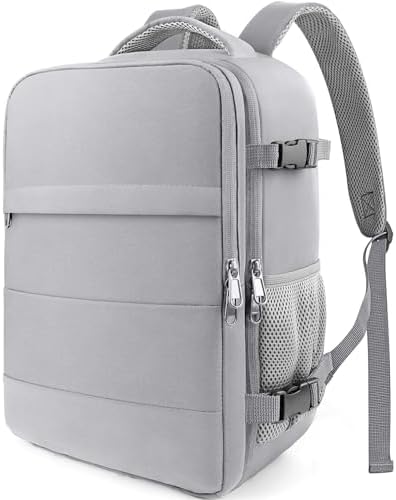 HOTOR Travel Backpack   Flight Approved Travel Bag for Men and Women  Carry on Luggage for 15 6 Laptop and Travel Essentials for Work  Business  Weekender  College 11 8x7 9x17 3  Black 