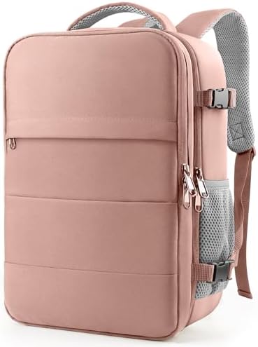 HOTOR Travel Backpack   Flight Approved Travel Bag for Men and Women  Carry on Luggage for 15 6 Laptop and Travel Essentials for Work  Business  Weekender  College 11 8x7 9x17 3  Black 