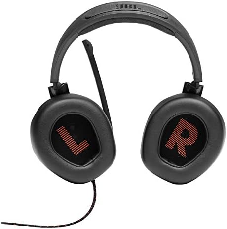JBL Quantum 300   Wired Over Ear Gaming Headphones with JBL Quantum Engine Software   Black  Large