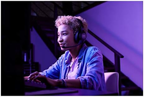 JBL Quantum 300   Wired Over Ear Gaming Headphones with JBL Quantum Engine Software   Black  Large