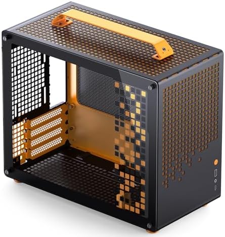 JONSBO/JONSPLUS Z20 Black Micro ATX Mini Tower PC Case with Detachable Carrying Handle  Mini Size  High Performance Hardware Compatible  Support 240AIO  H160mm Cooler  Black